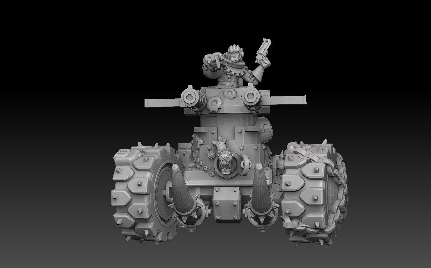 Orc Panzer Buggy 3D print model_2