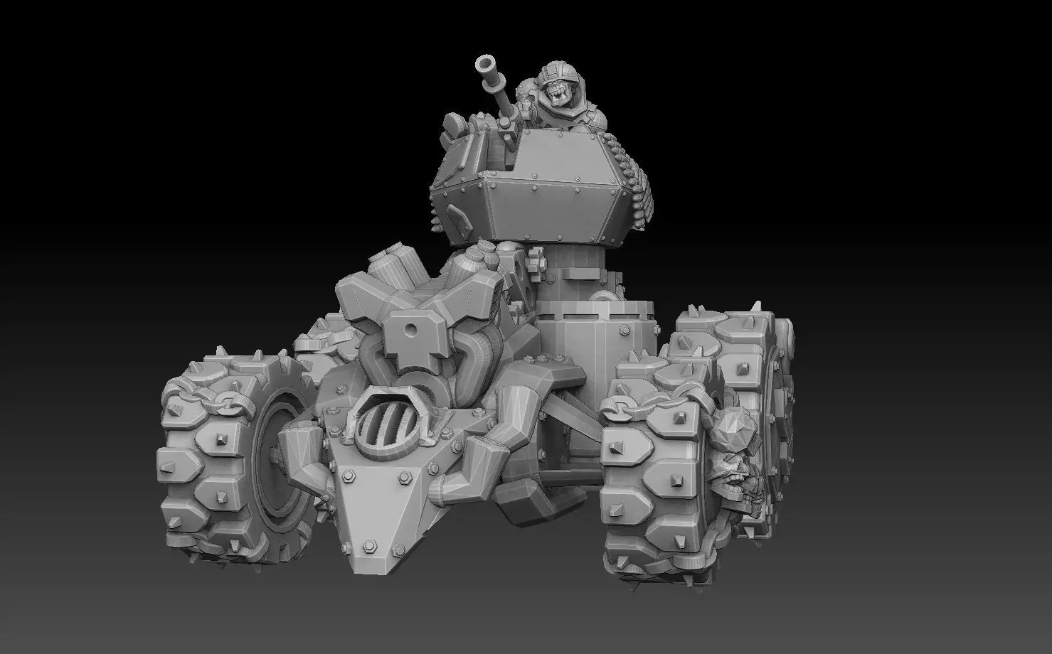 Orc Panzer Buggy 3D print model_0