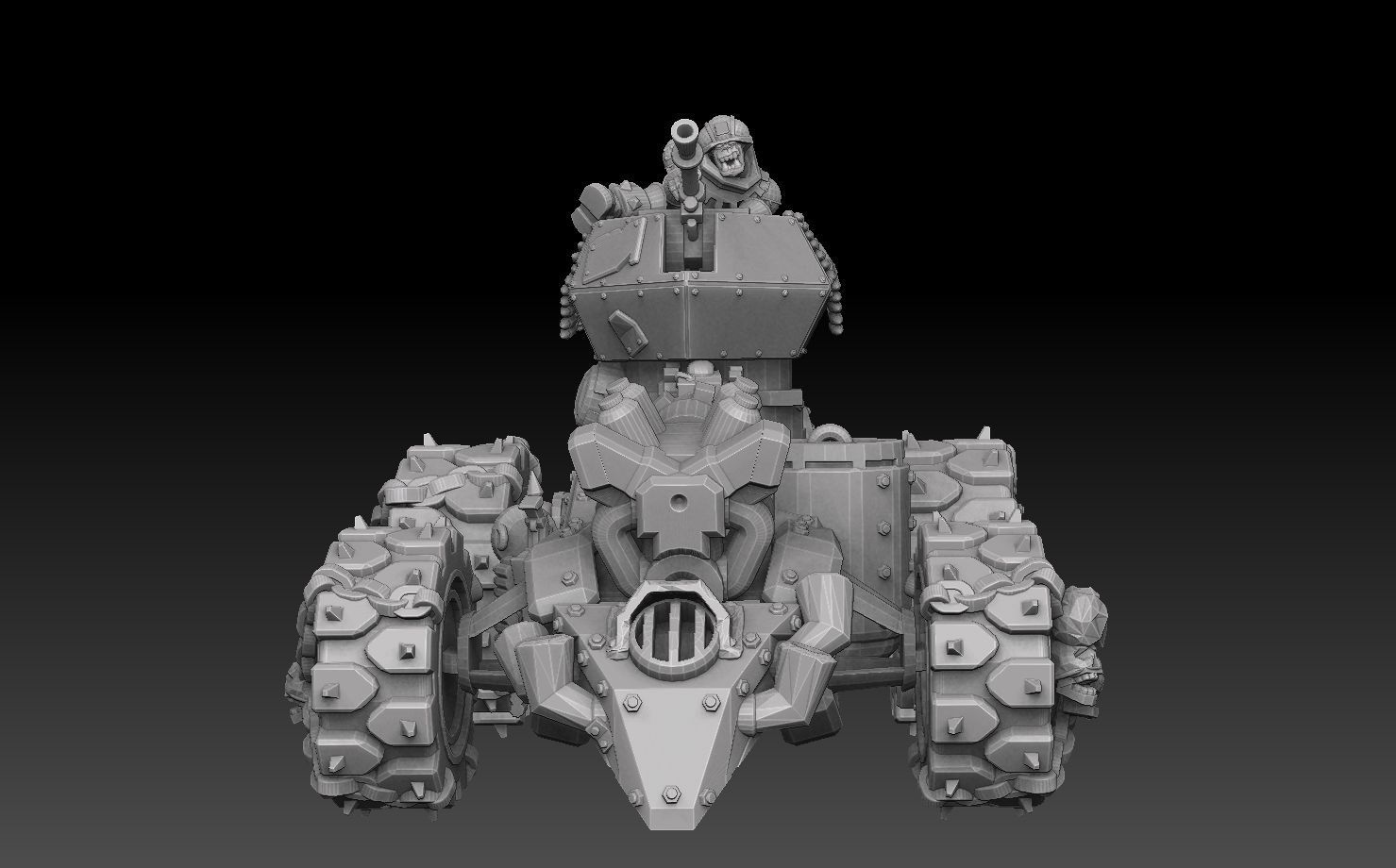 Orc Panzer Buggy 3D print model_11