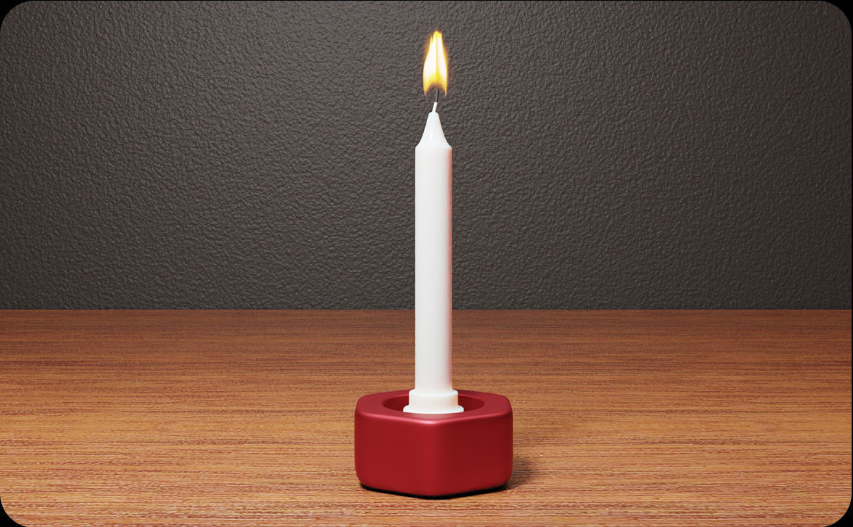 Candle Holder Design stl file for 3d printing 3D print model_7