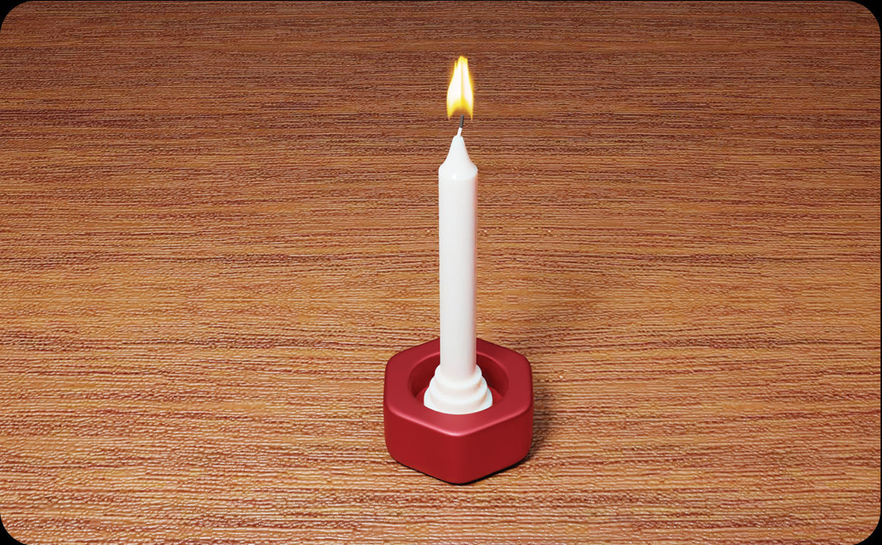 Candle Holder Design stl file for 3d printing 3D print model_13