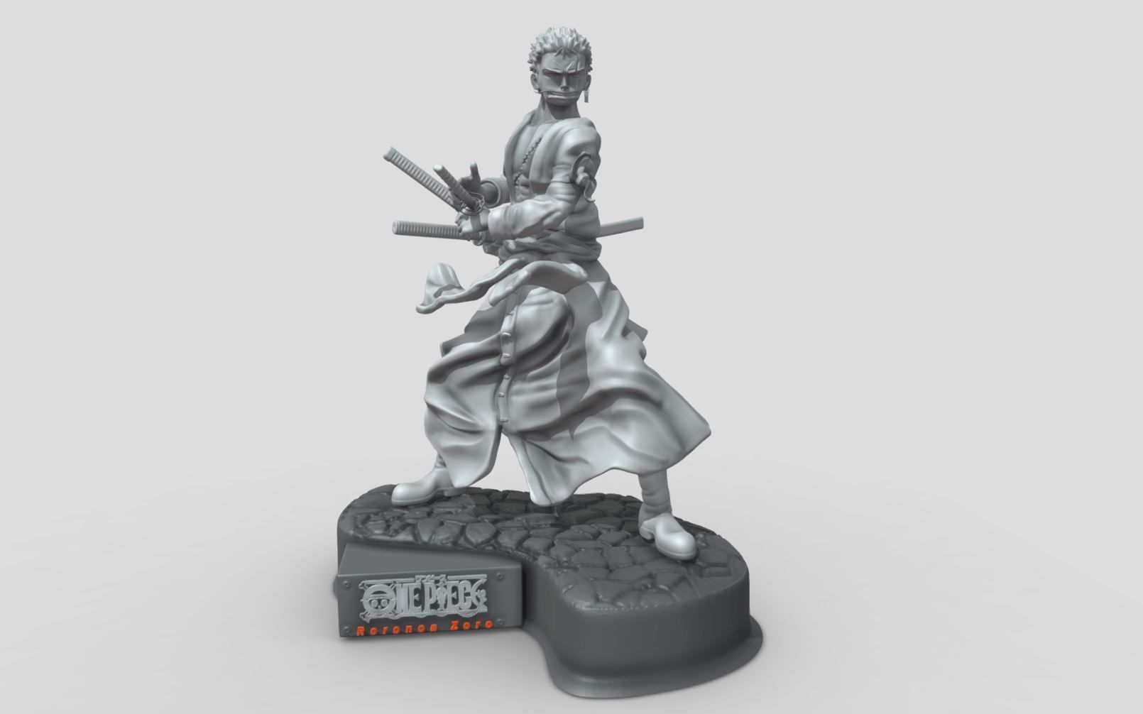 RORONOA ZORO ONE PIECE - 3D PRINTING 3D print model_2