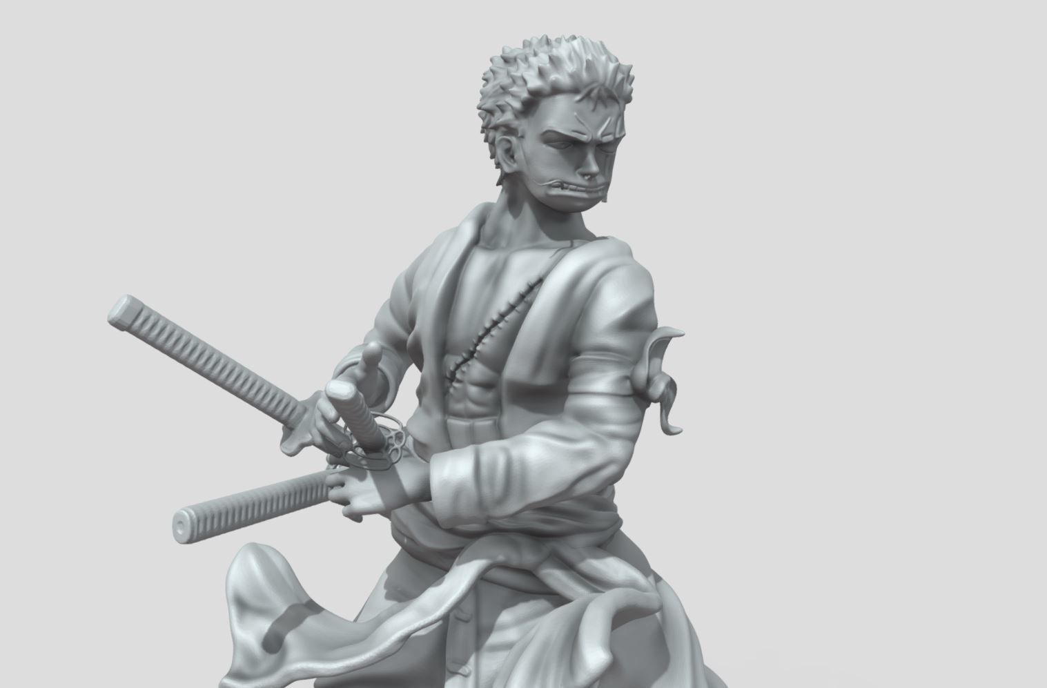 RORONOA ZORO ONE PIECE - 3D PRINTING 3D print model_3