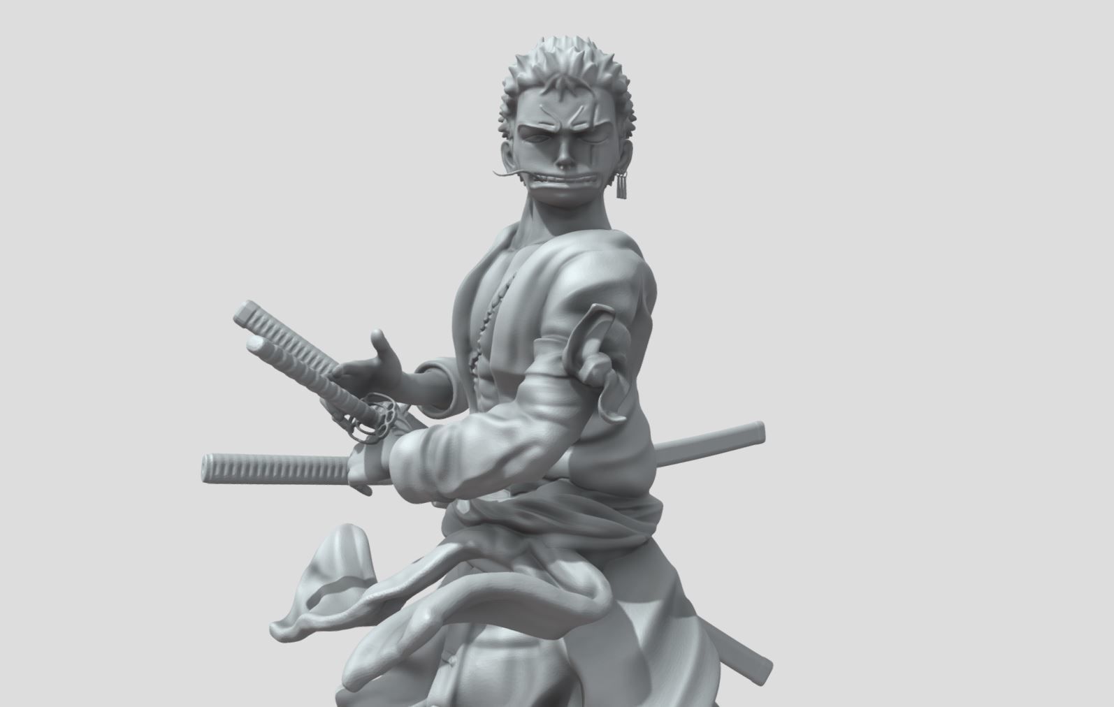 RORONOA ZORO ONE PIECE - 3D PRINTING 3D print model_10