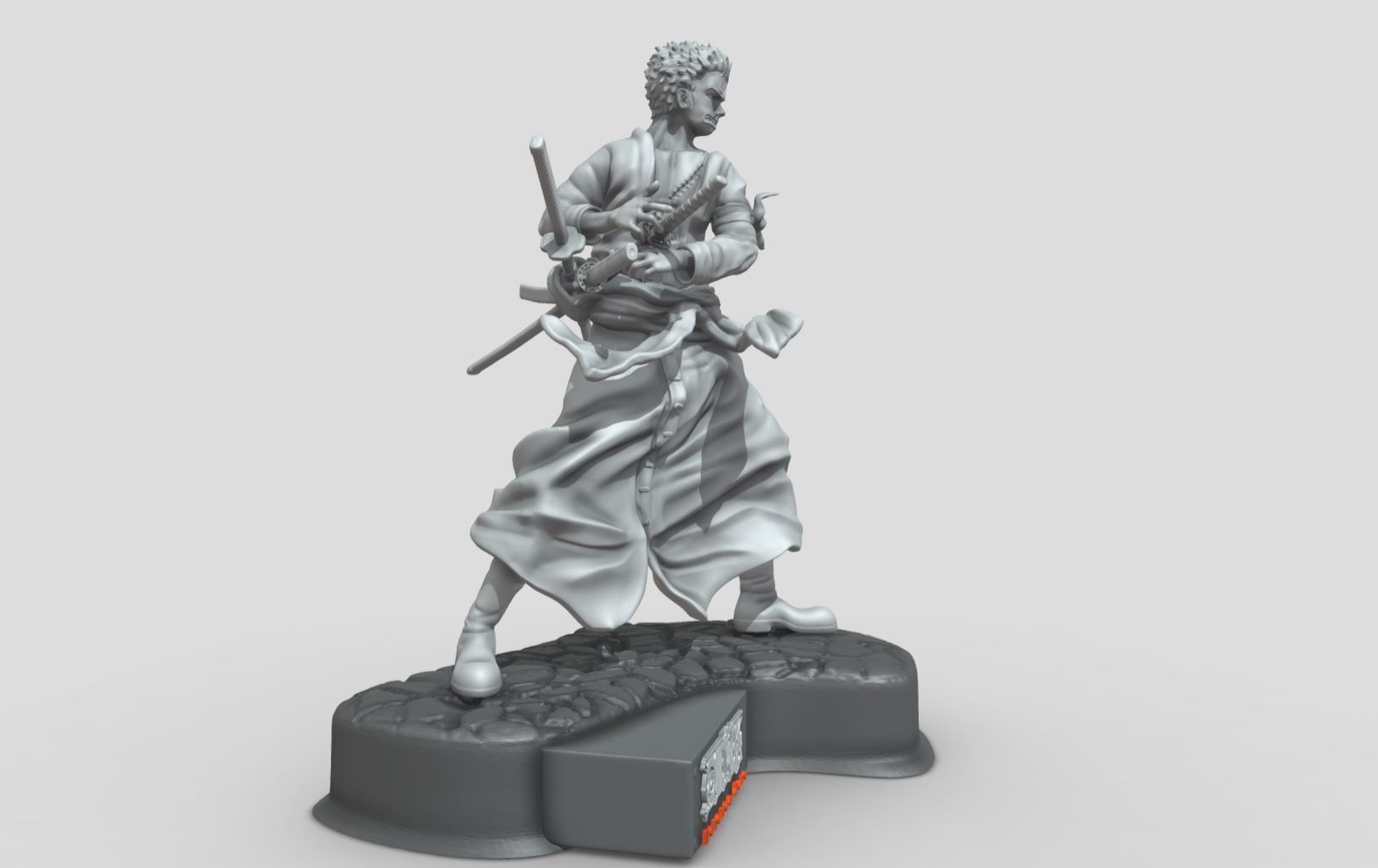 RORONOA ZORO ONE PIECE - 3D PRINTING 3D print model_9