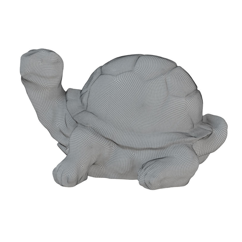 Garden turtle figurine 3D model_7