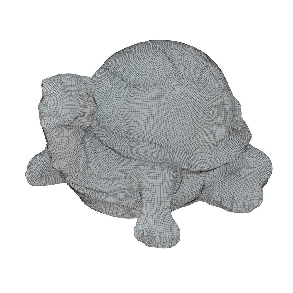 Garden turtle figurine 3D model_6