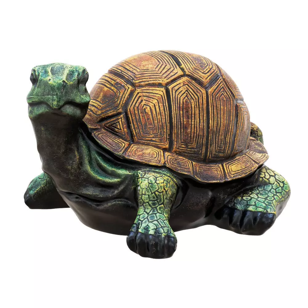 Garden turtle figurine 3D model_0