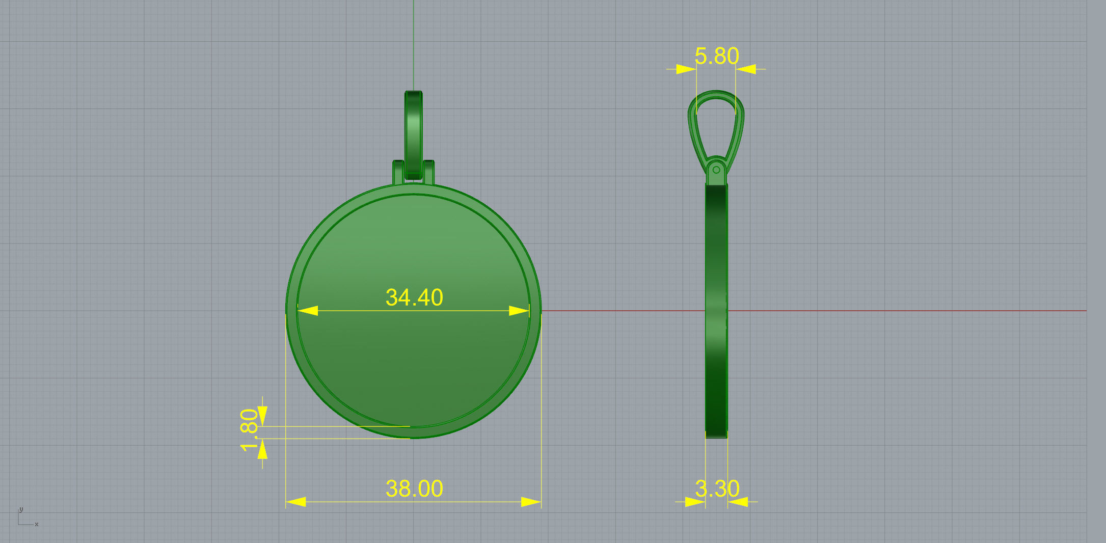 Gold N815 3D print model_4