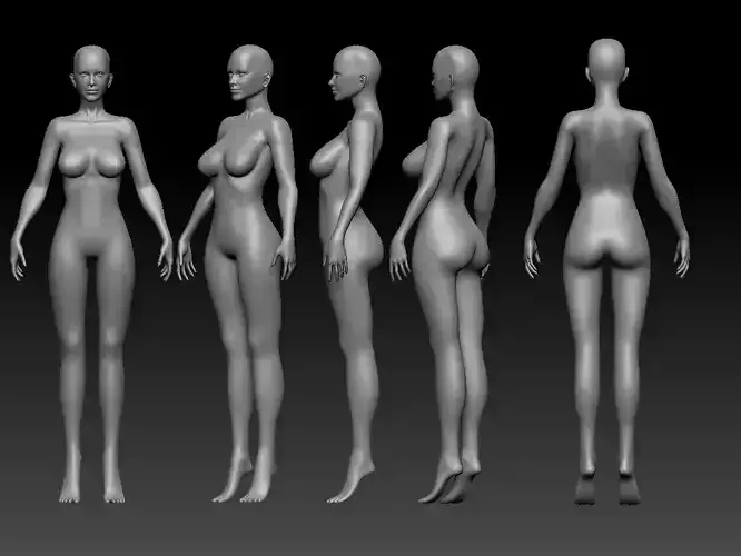 Female Modeling in Zbrush