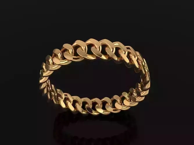 Cuban Link Band Ring SIZE 9