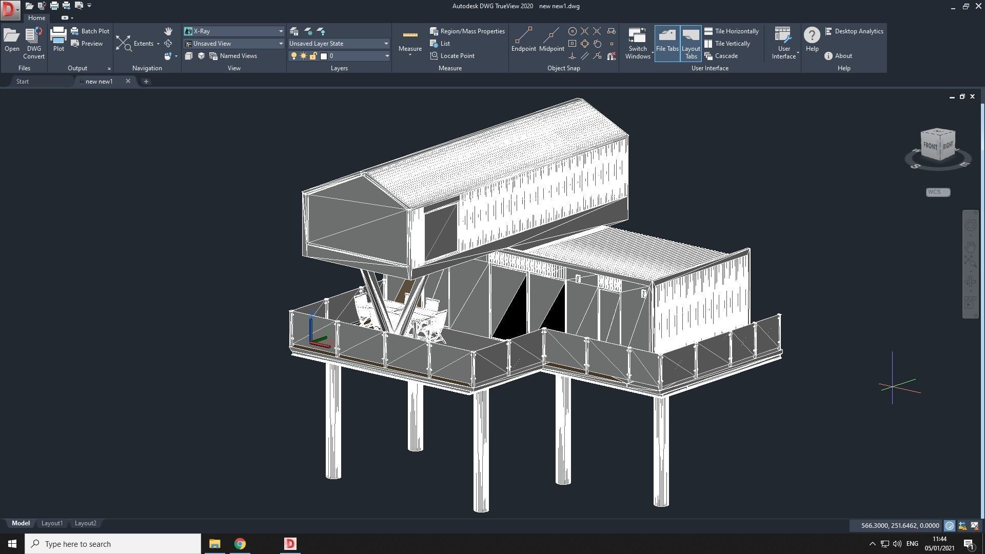 comboK2 moder 2 storey container house Low-poly 3D model_20