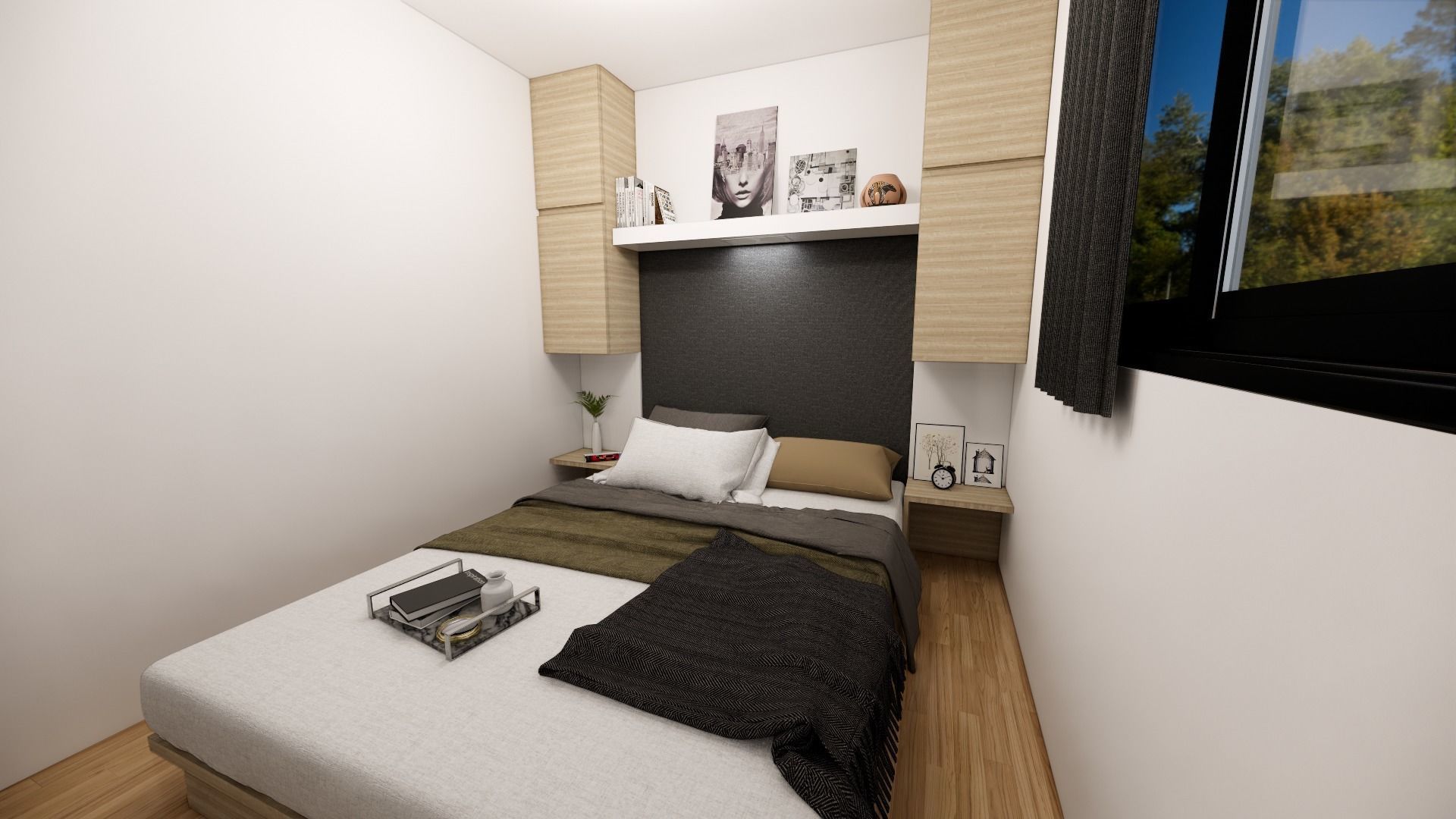 comboK2 moder 2 storey container house Low-poly 3D model_23