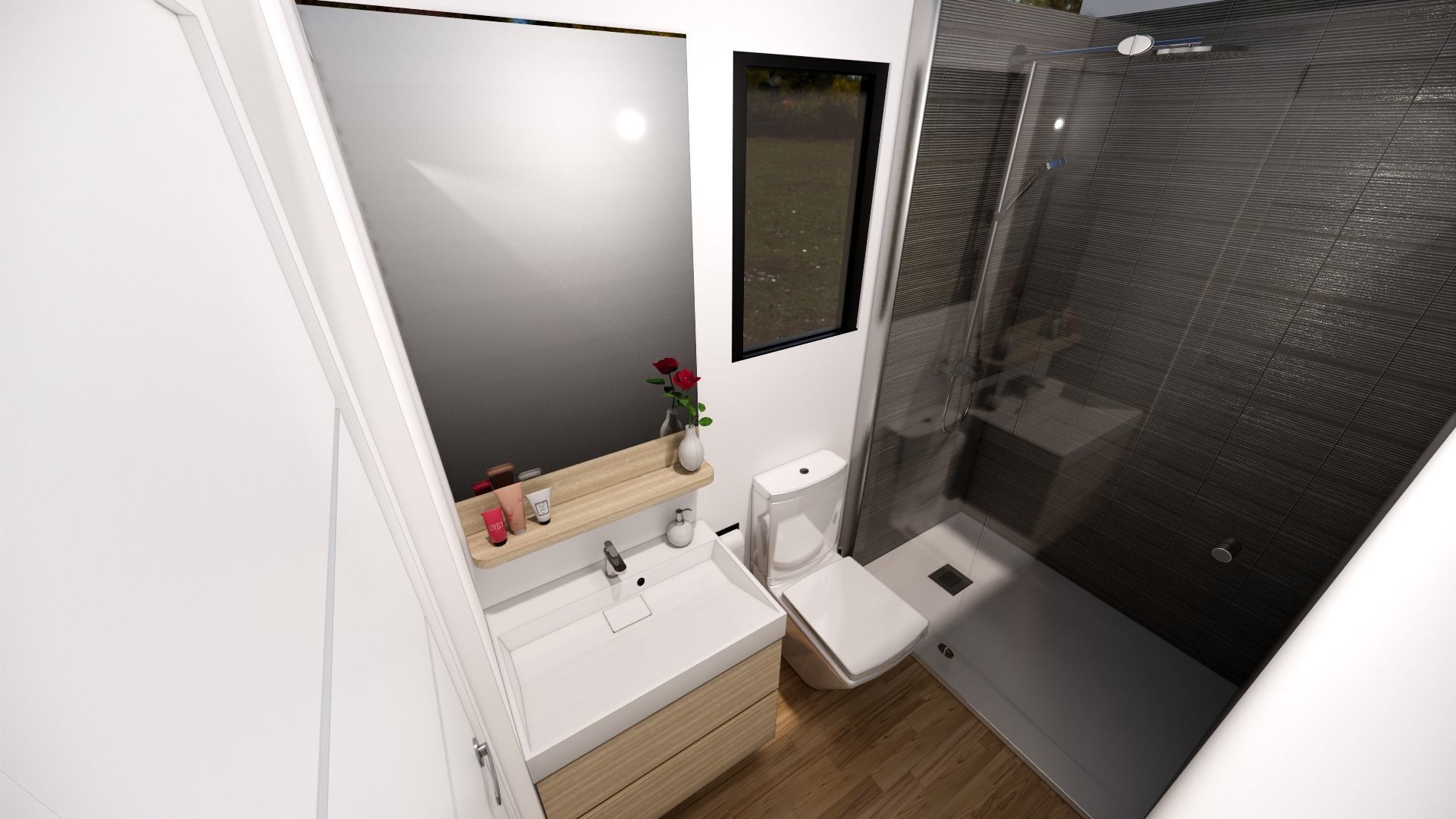 comboK2 moder 2 storey container house Low-poly 3D model_21