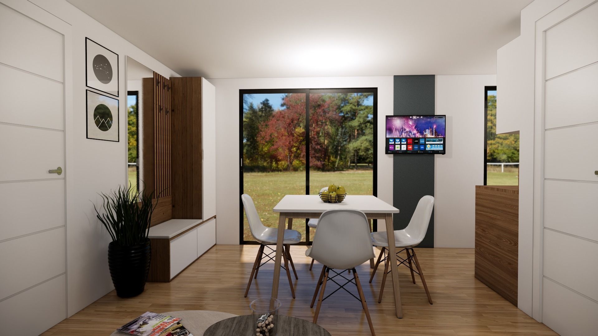 comboK2 moder 2 storey container house Low-poly 3D model_22