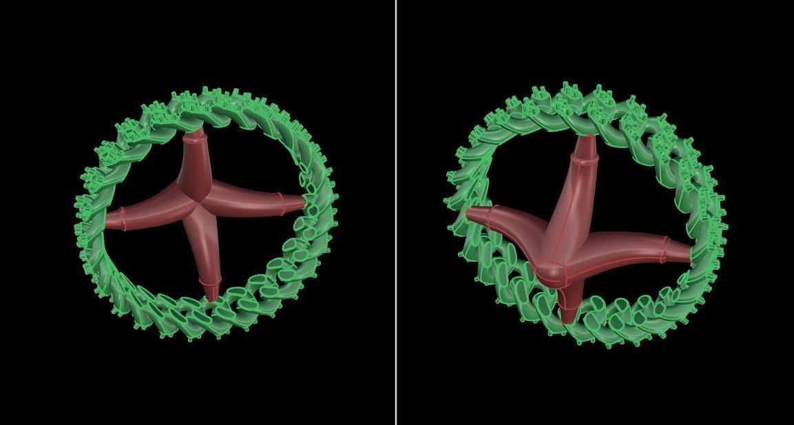 Cuban Link Diamond Band Ring SIZE 6 3D print model_10