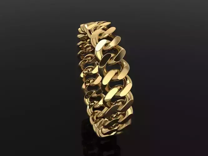 Cuban Link Band Ring SIZE 5