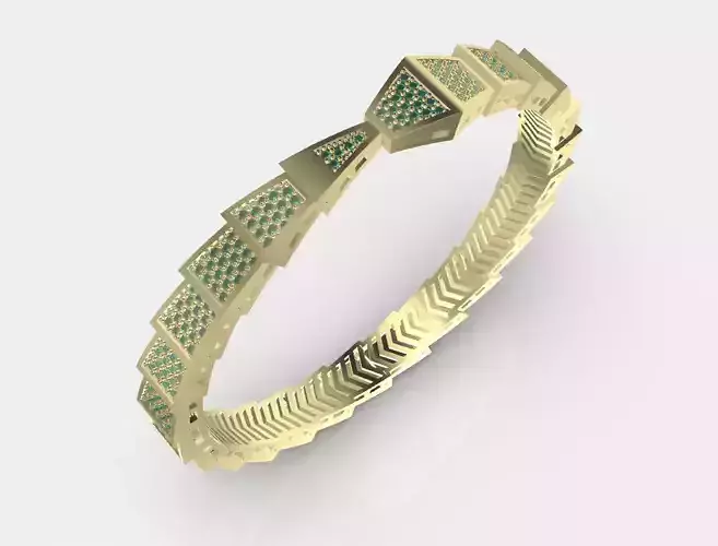 snake bracelet full stone 