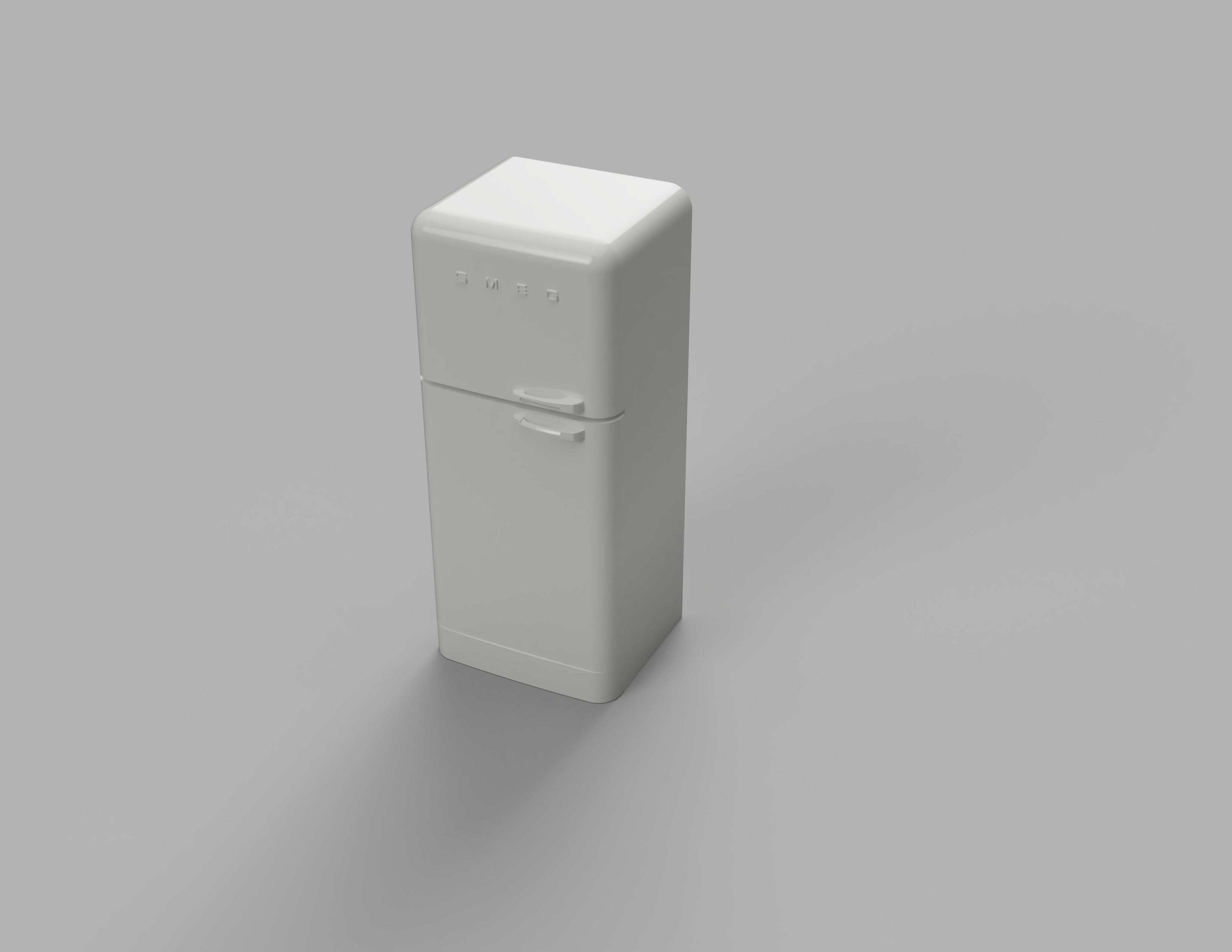 Fridge SMEG 3D print model_1