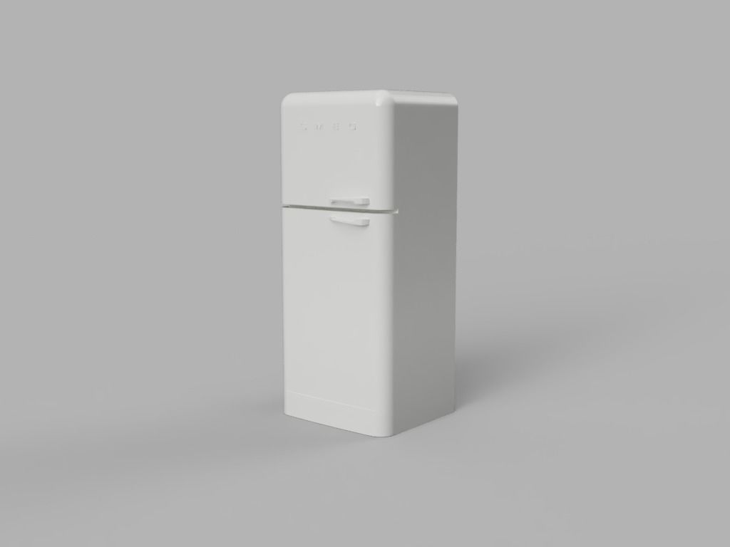 Fridge SMEG 3D print model_2