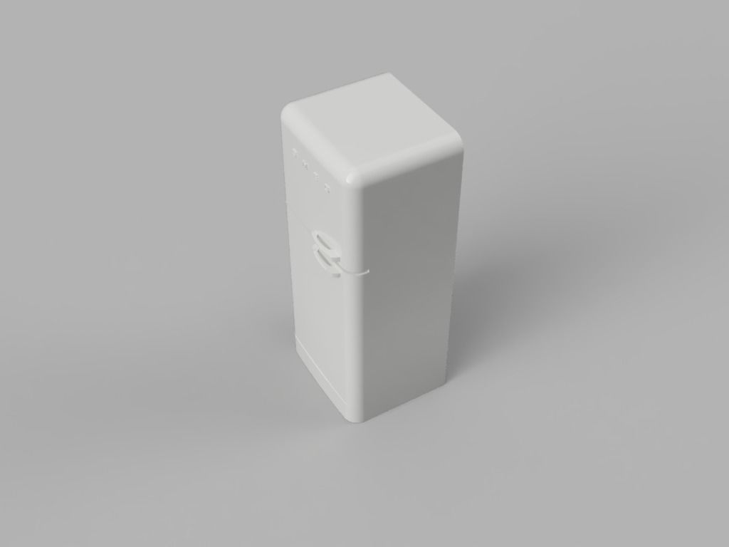 Fridge SMEG 3D print model_3