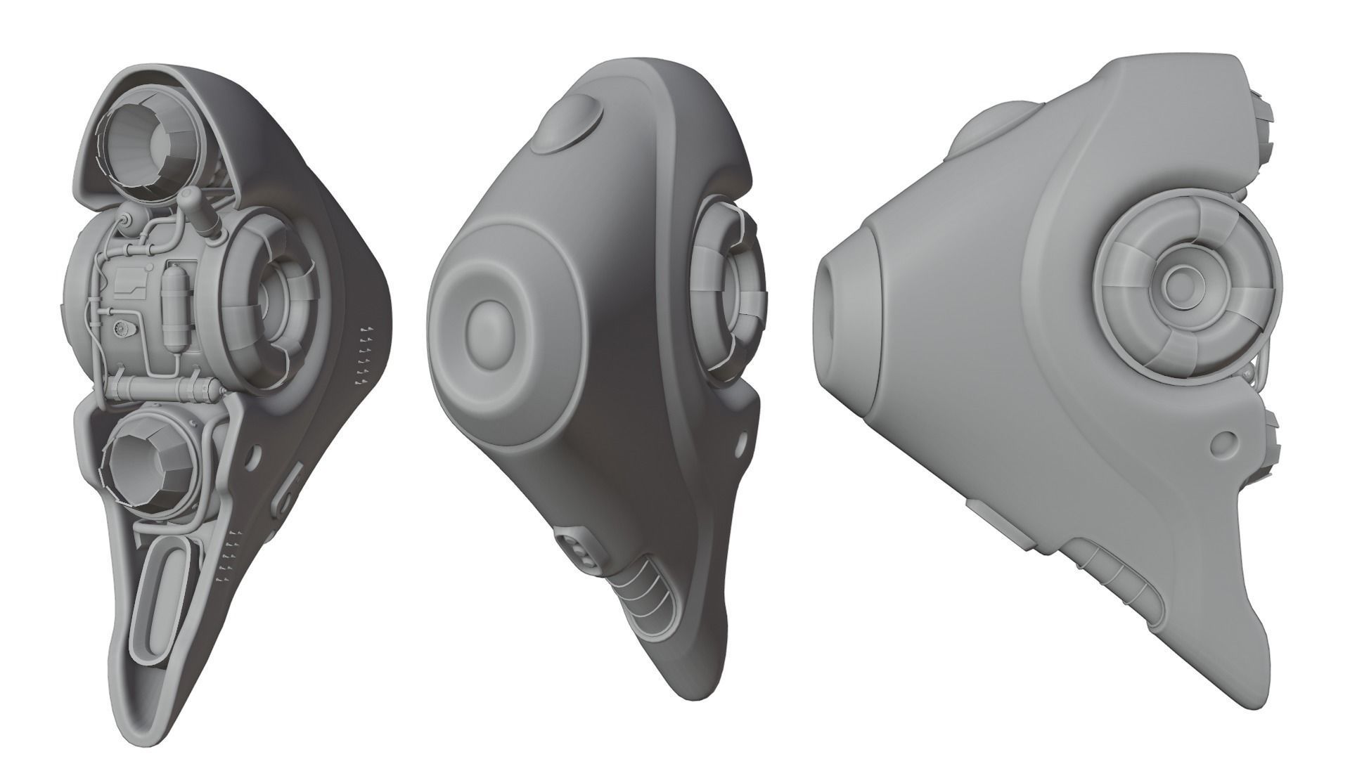 SHIP F15 underwater or submarine 3D model_5