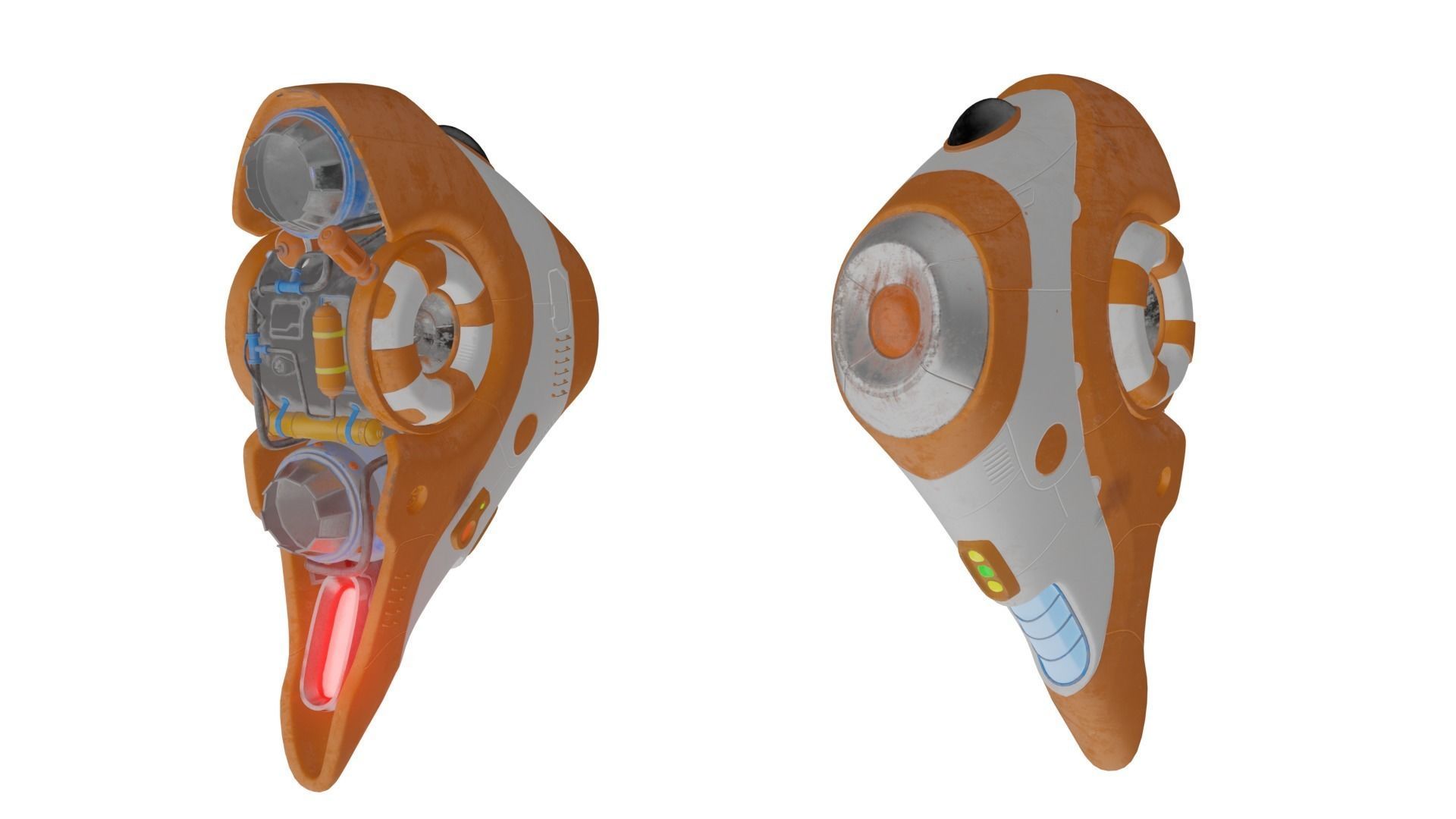 SHIP F15 underwater or submarine 3D model_4