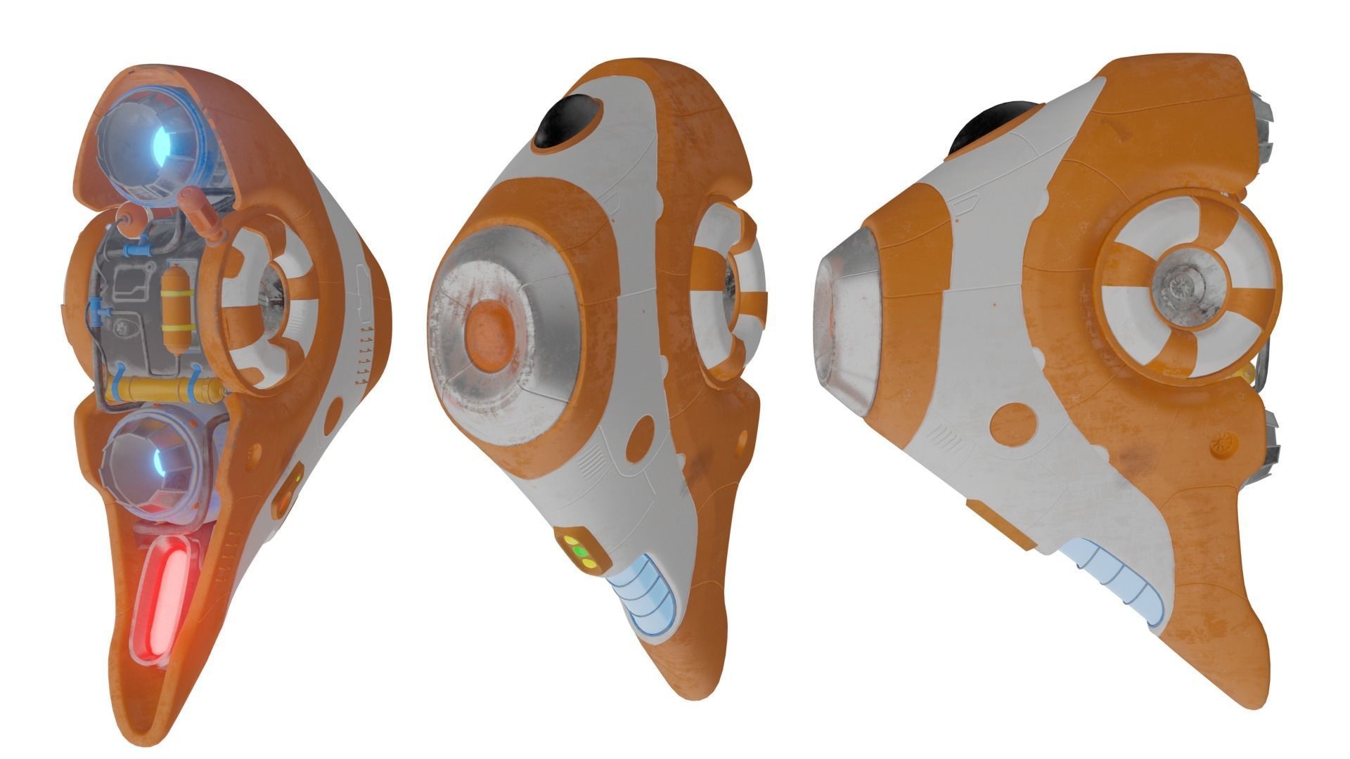 SHIP F15 underwater or submarine 3D model_1