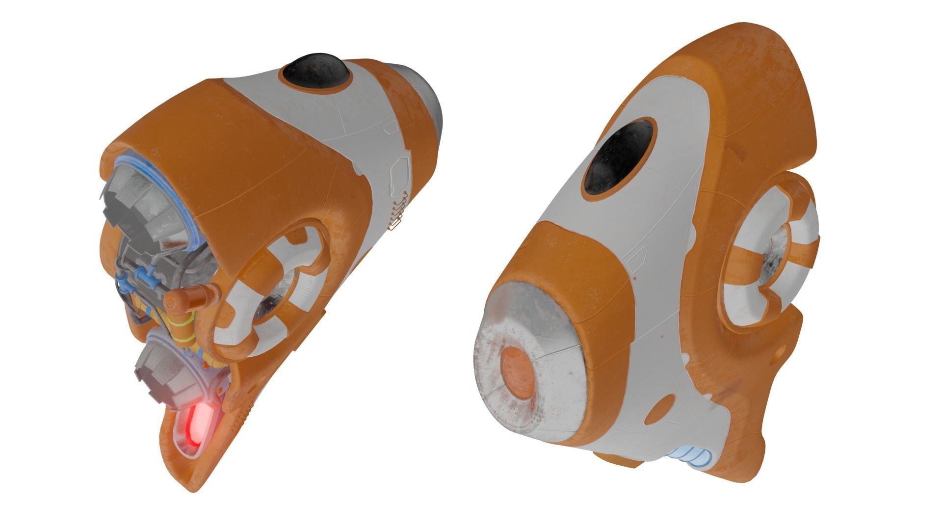 SHIP F15 underwater or submarine 3D model_2