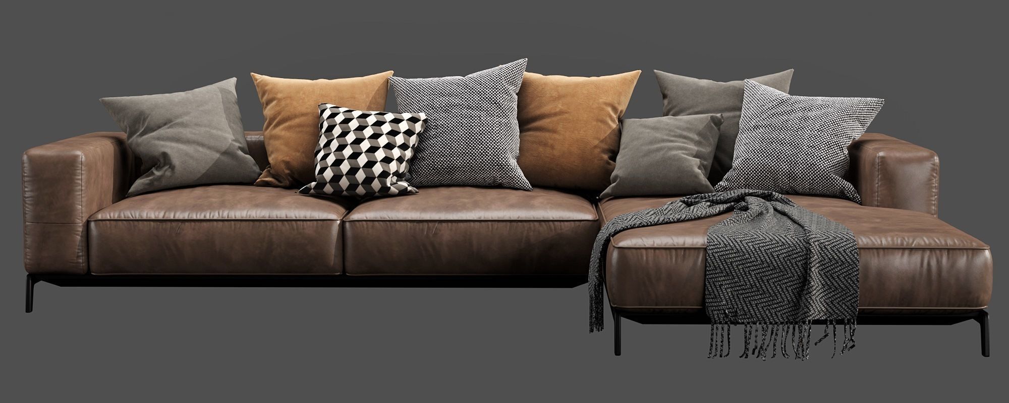 Flexform Ettore Chaise Lounge 3D model_6