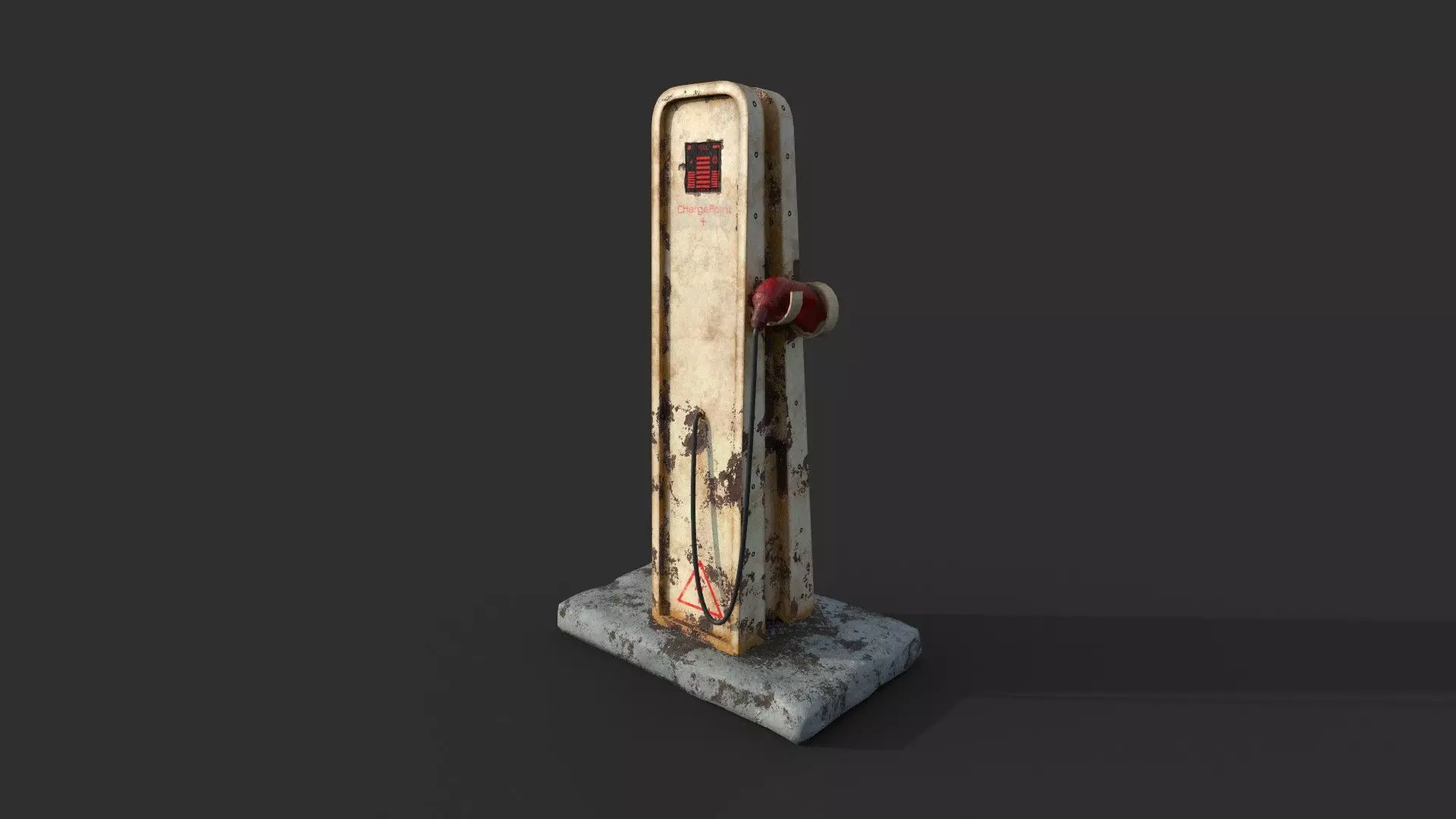 Electric Vehicle Charger Low-poly 3D model_0