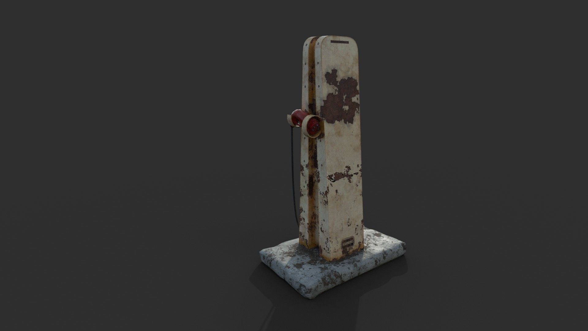 Electric Vehicle Charger Low-poly 3D model_3