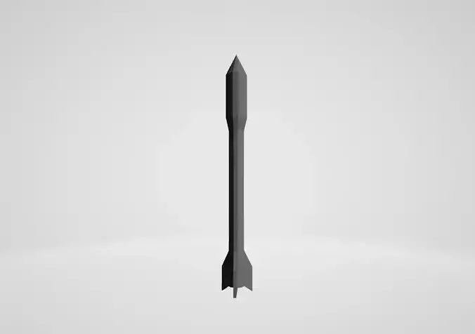 Missile rocket launcher 3D print model