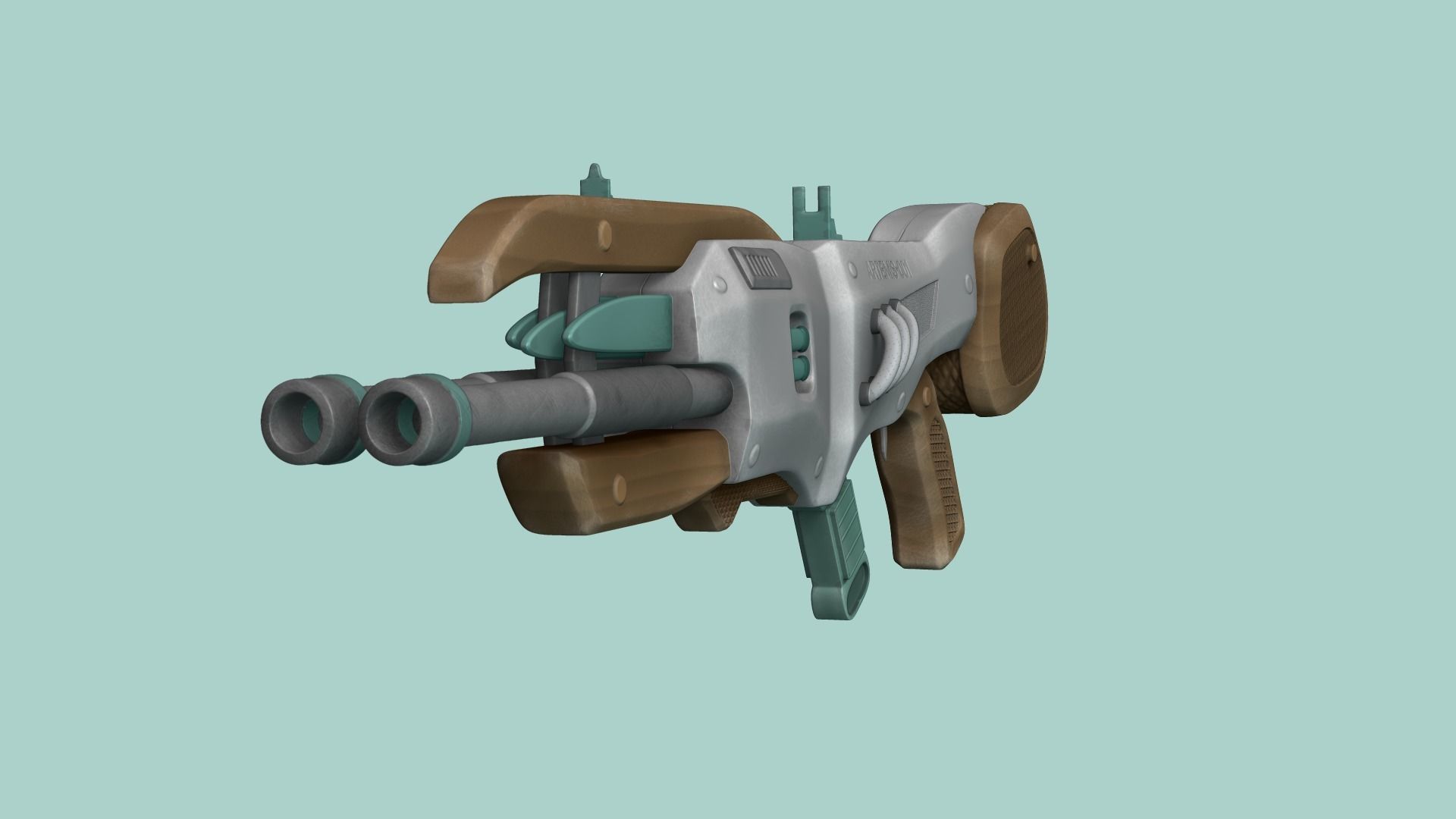 Sci-Fi Gun - Artemis 001 - Futuristic Weapon Low-poly 3D model_4