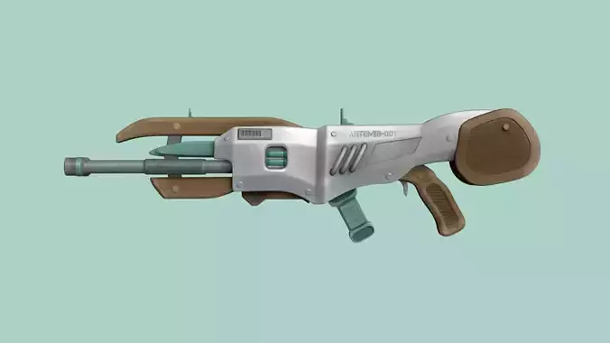 Sci-Fi Gun - Artemis 001 - Futuristic Weapon Low-poly 3D model