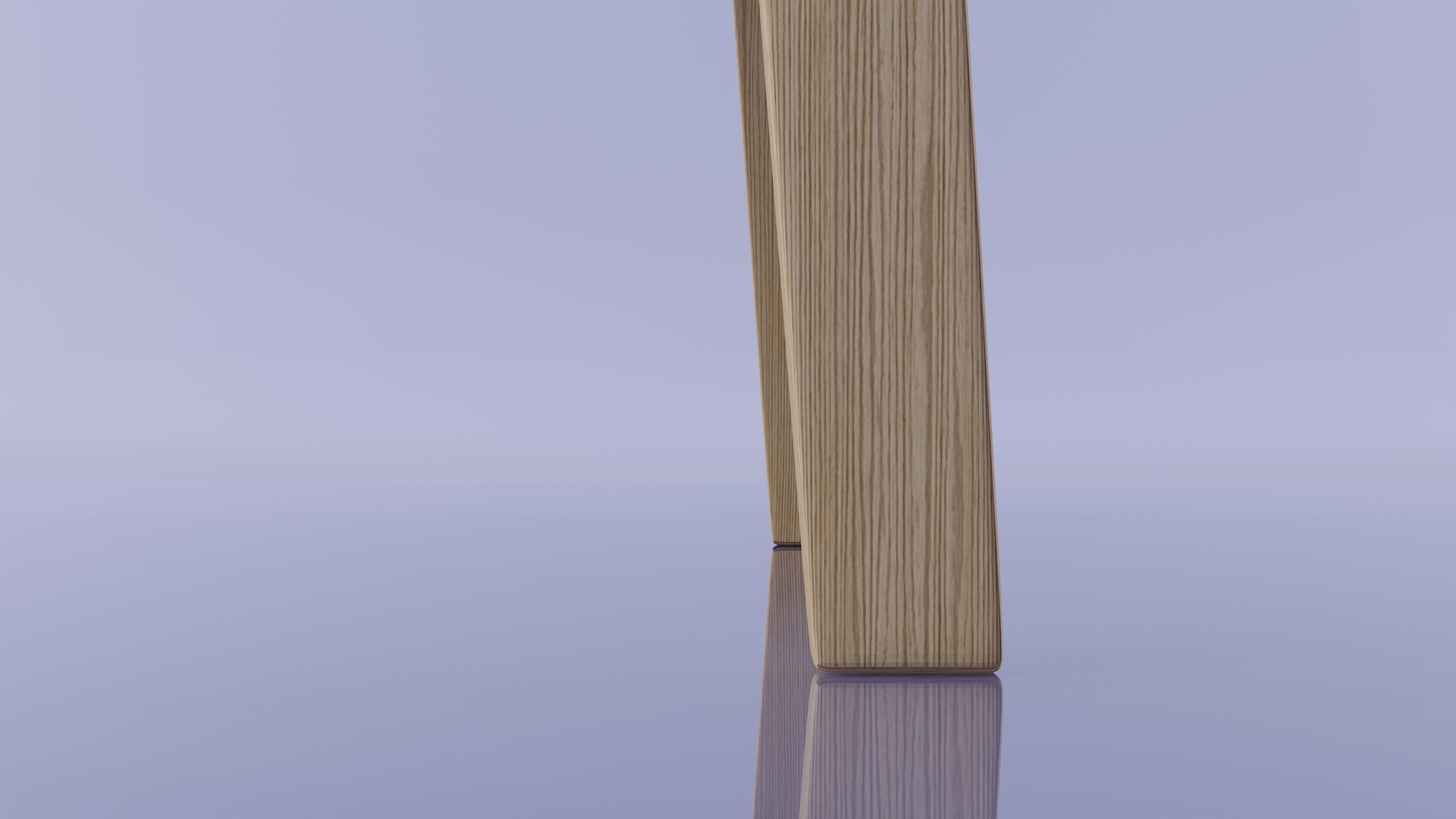 Chair wooden 3D model_3