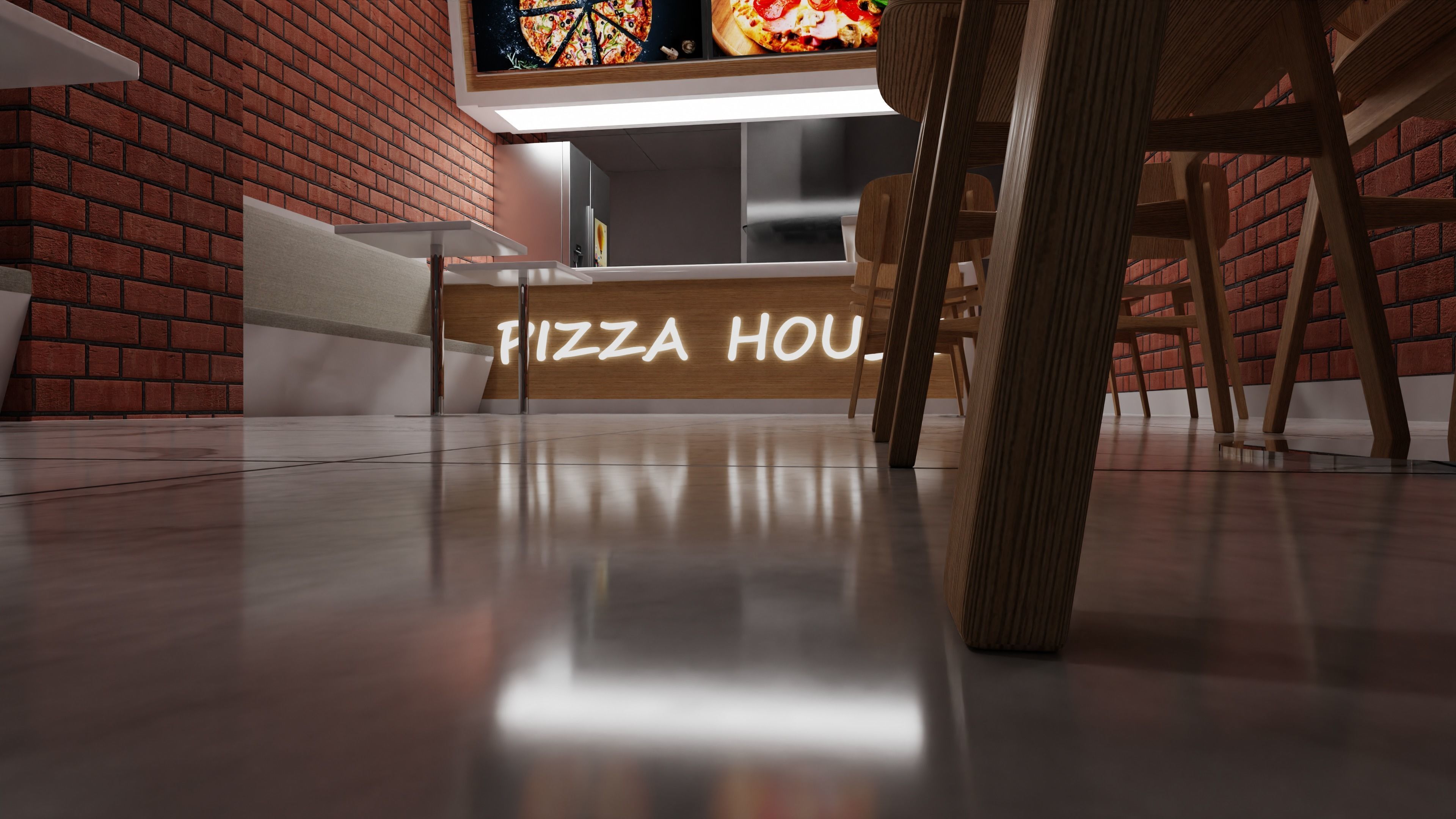 Chair wooden 3D model_15