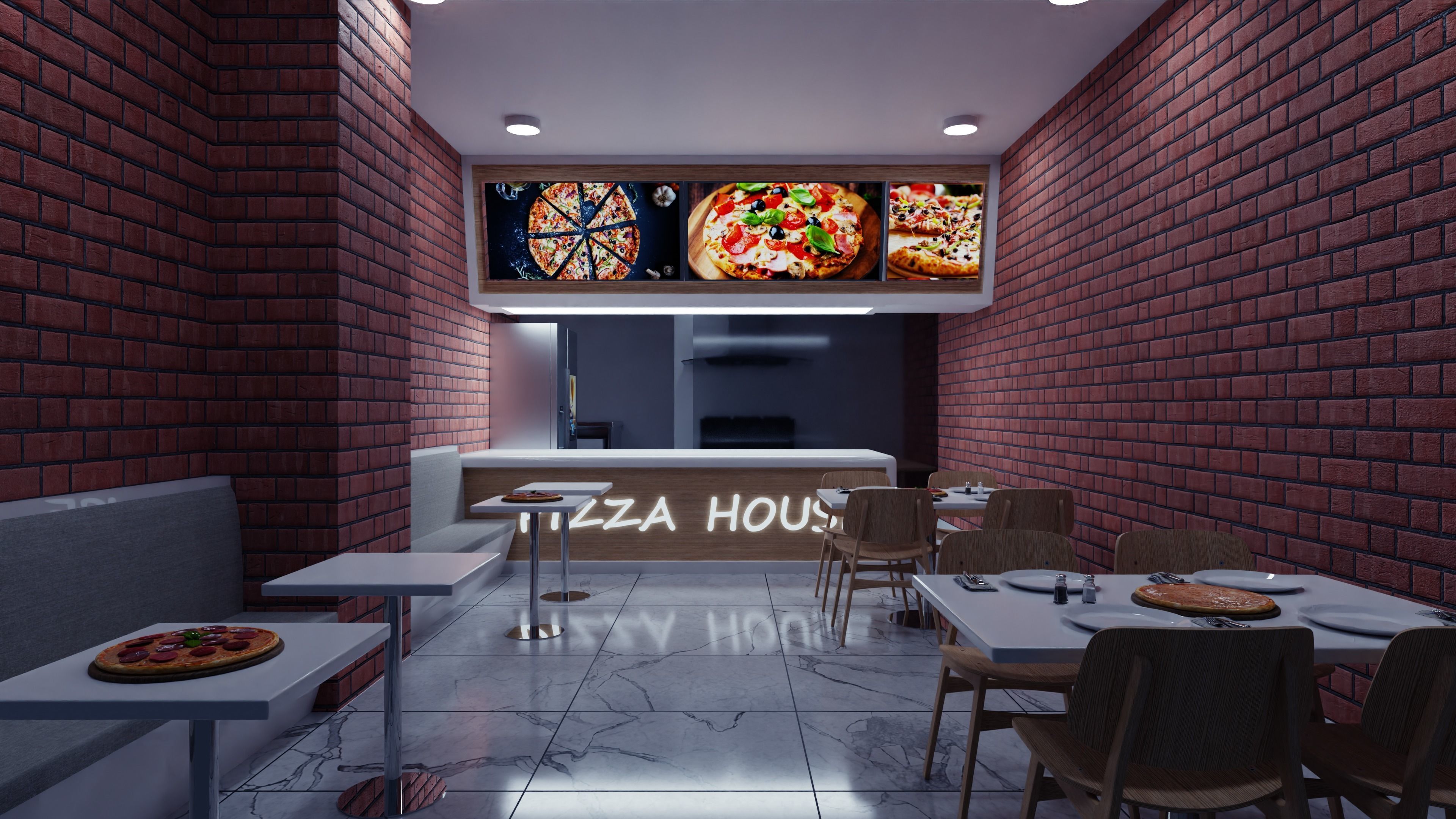 Chair wooden 3D model_2