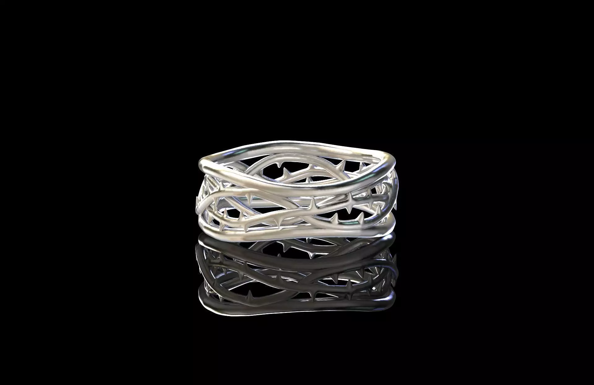  thorn ring  3D print model_0