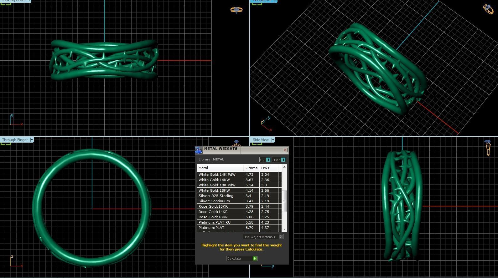  thorn ring  3D print model_3