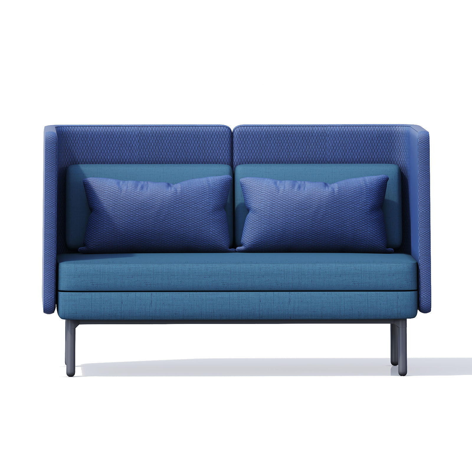 Royal-Ahrend-Charge-lounge Collection two seater sofa 3D model_1