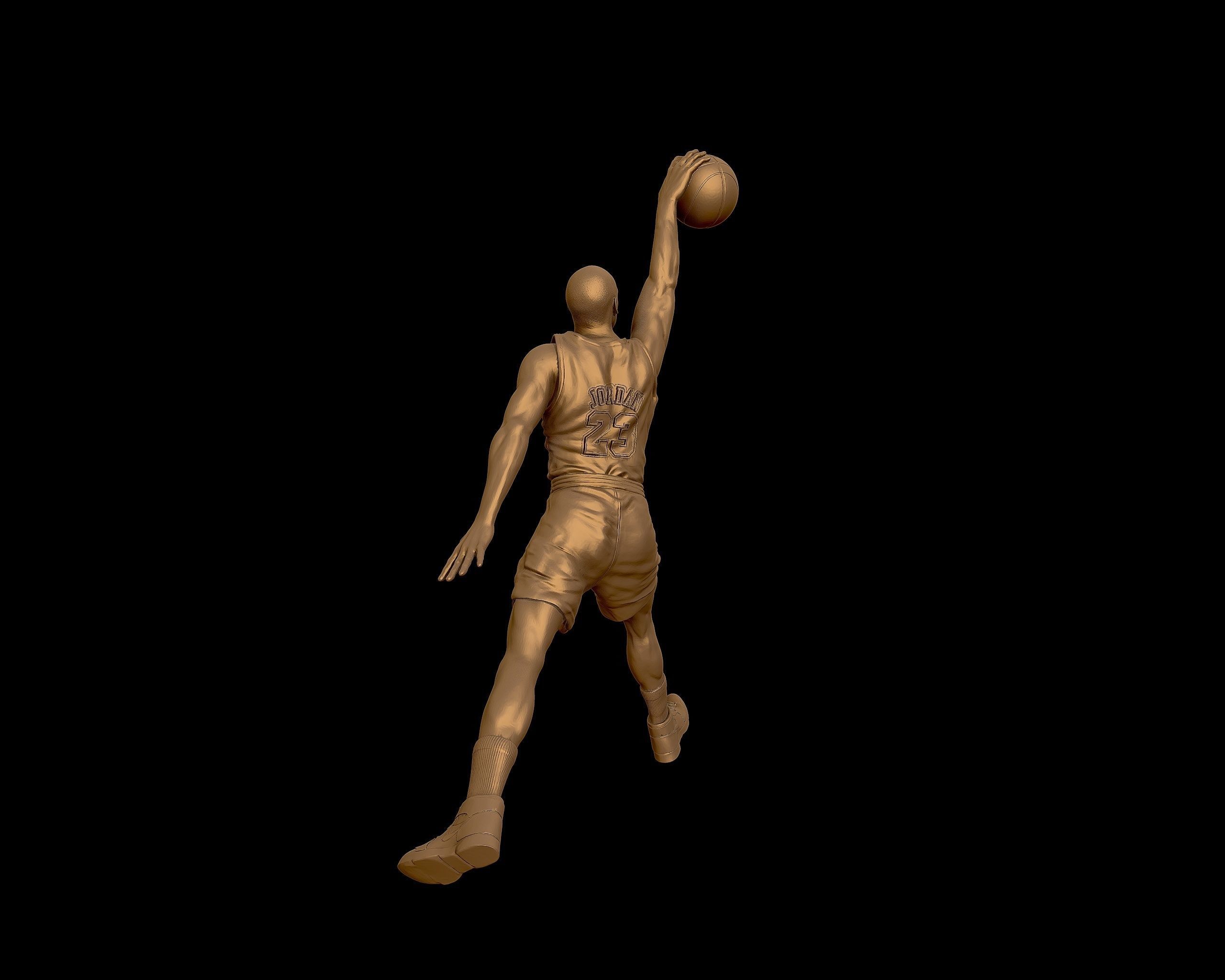 Michael Jordan Dunk Sculpture 3D print model_30