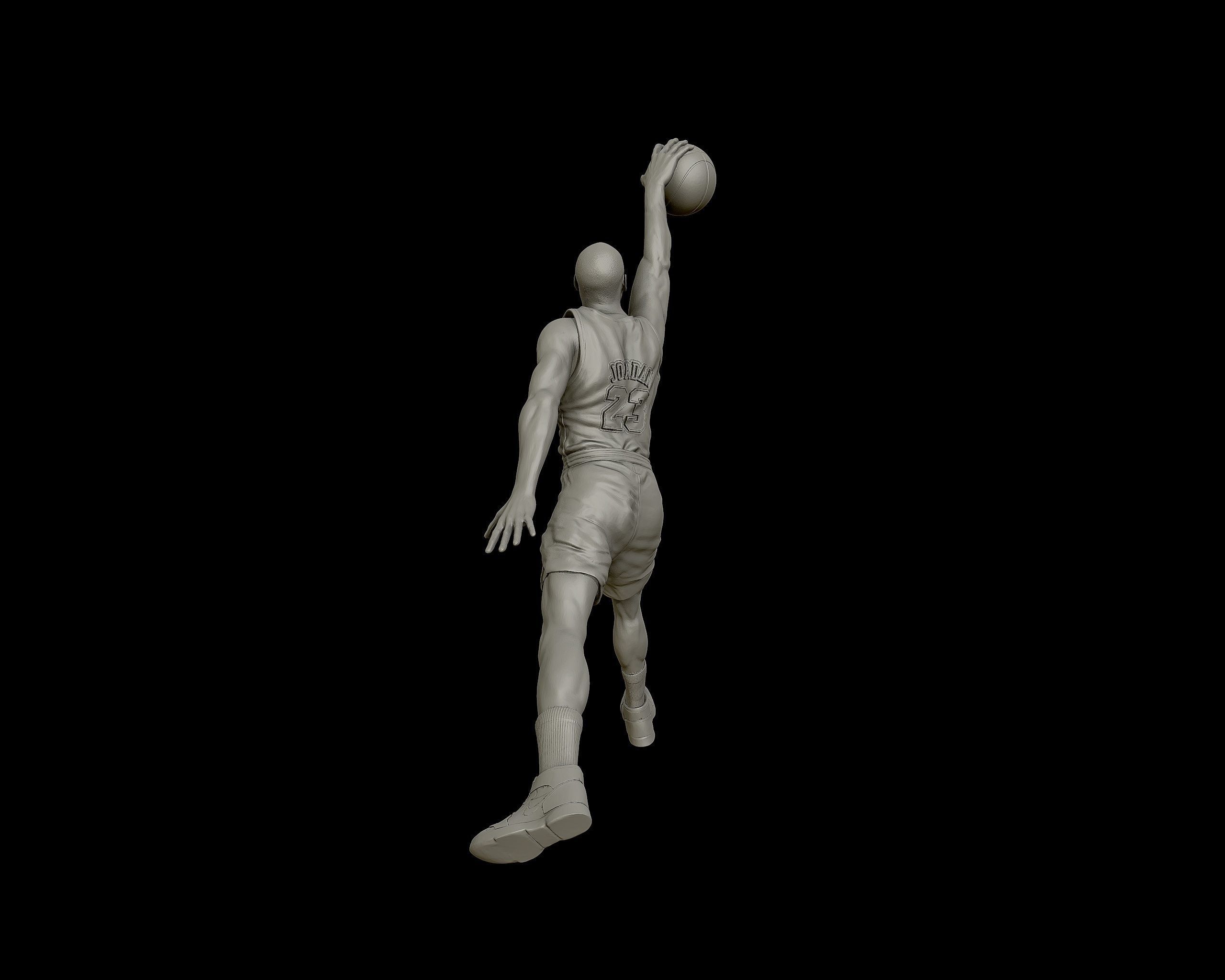 Michael Jordan Dunk Sculpture 3D print model_20