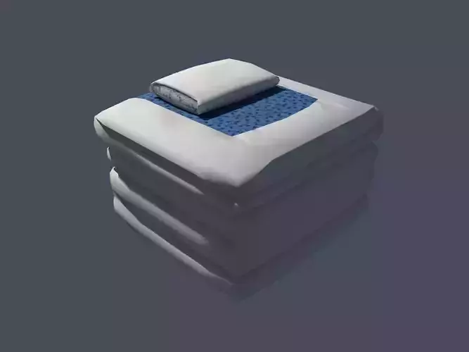 Basic Japanese futon 3D model