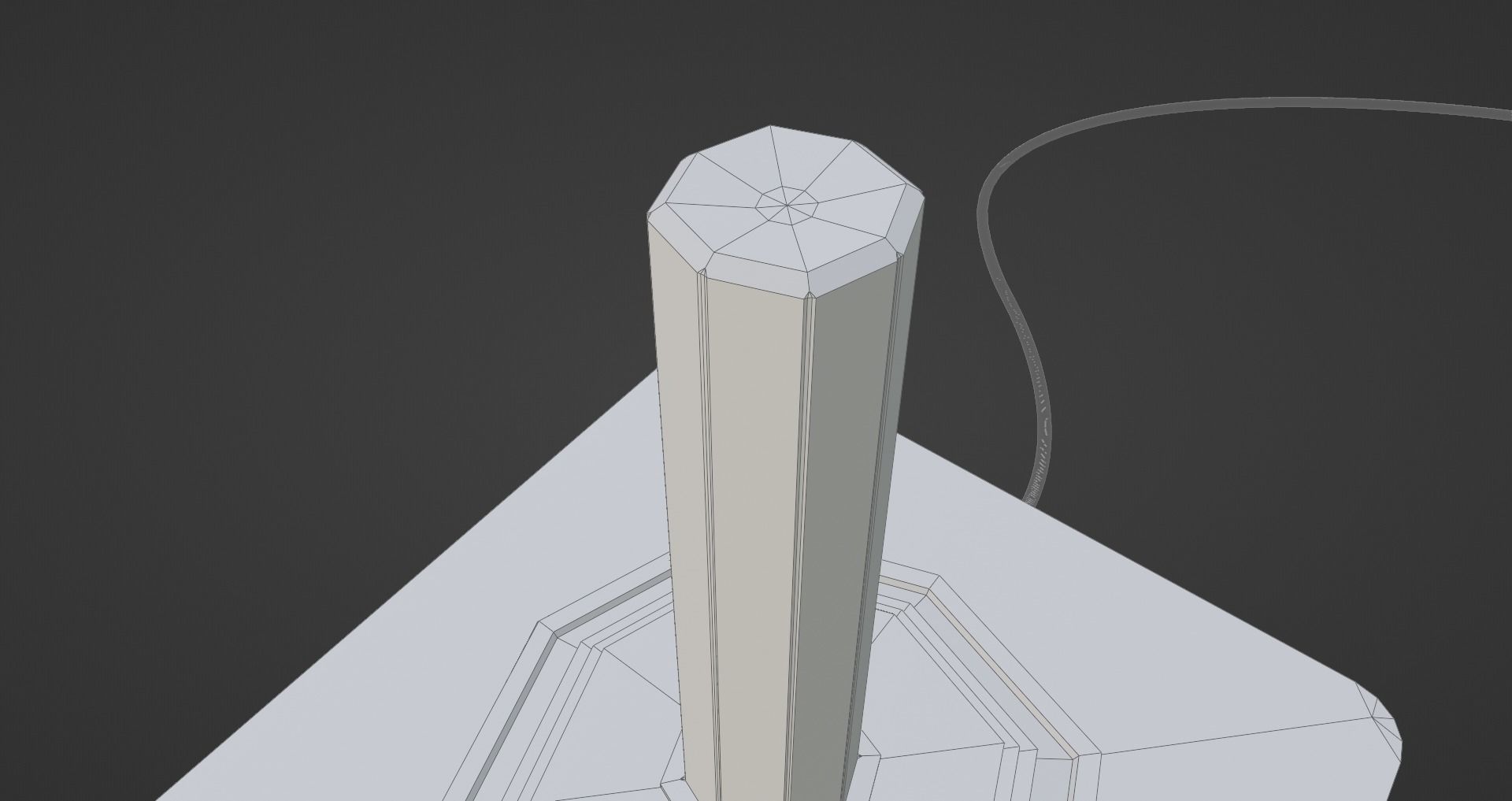Arcade Joystick classic  Low-poly 3D model_12