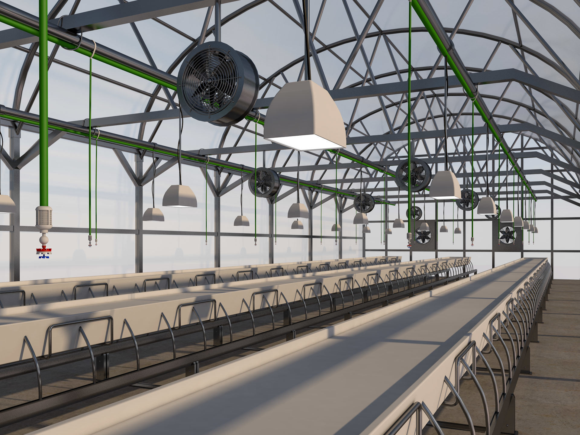 Greenhouse 3D model_2