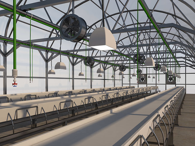 Greenhouse 3D model 3