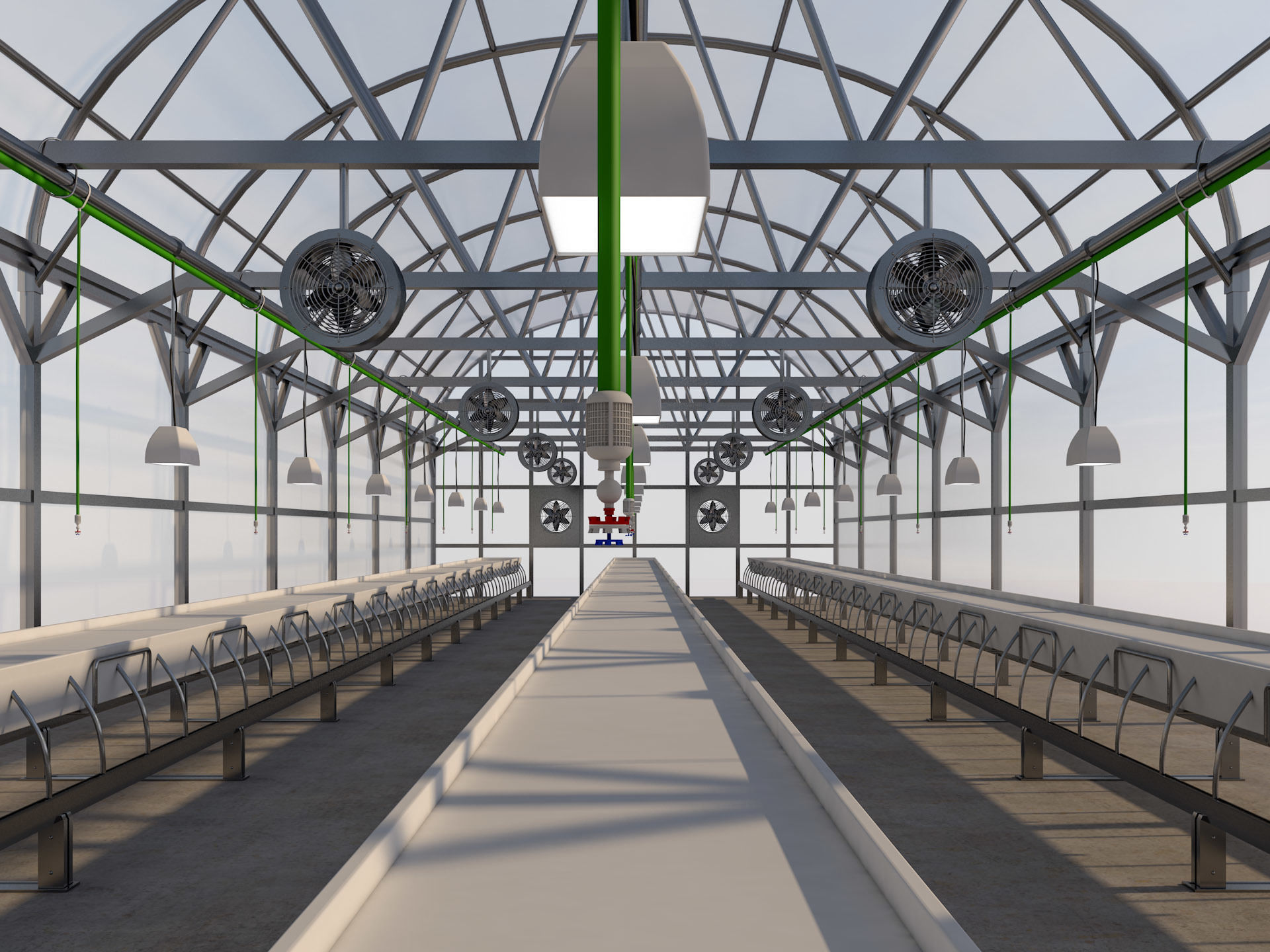 Greenhouse 3D model_4