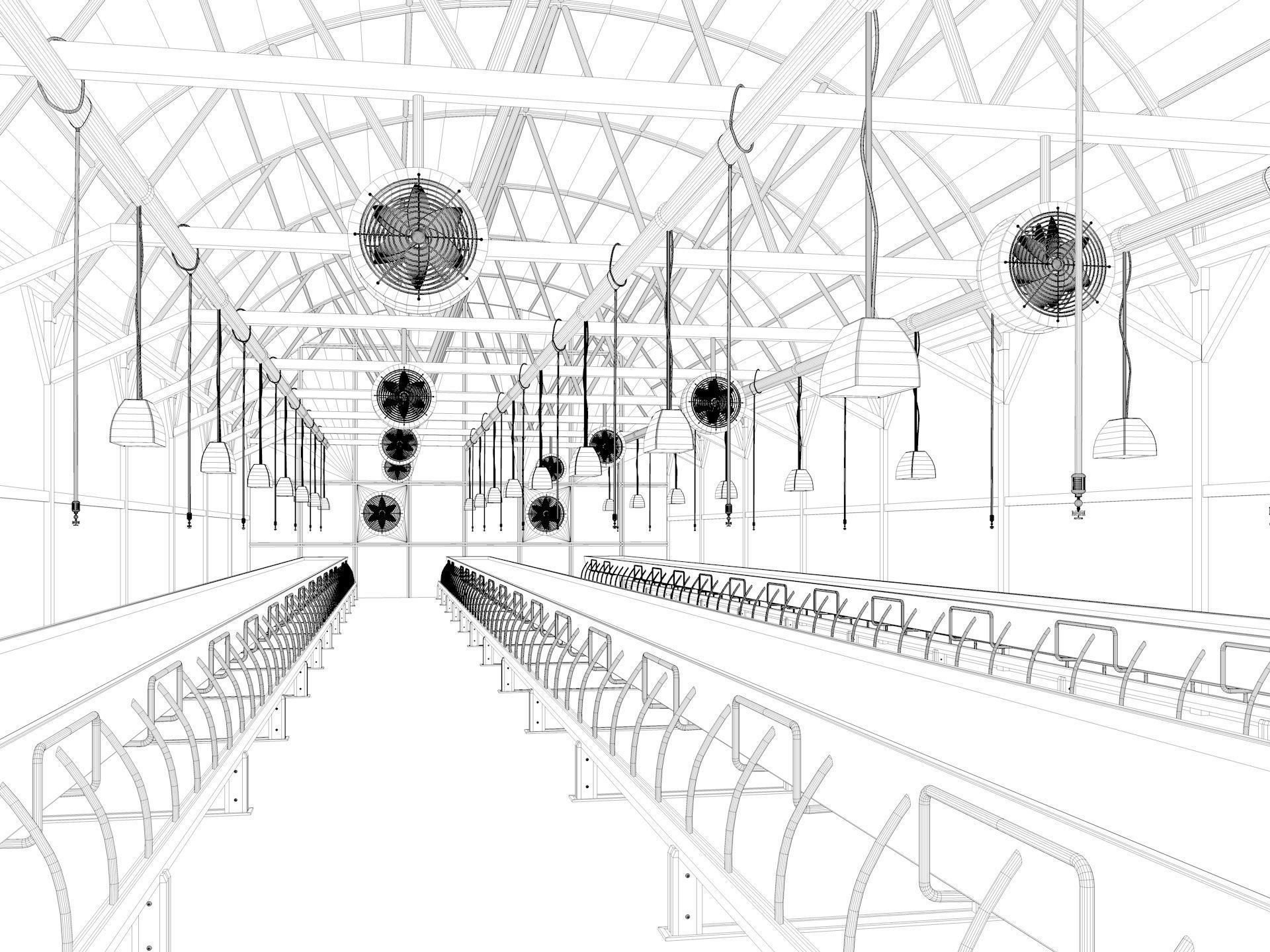 Greenhouse 3D model_8