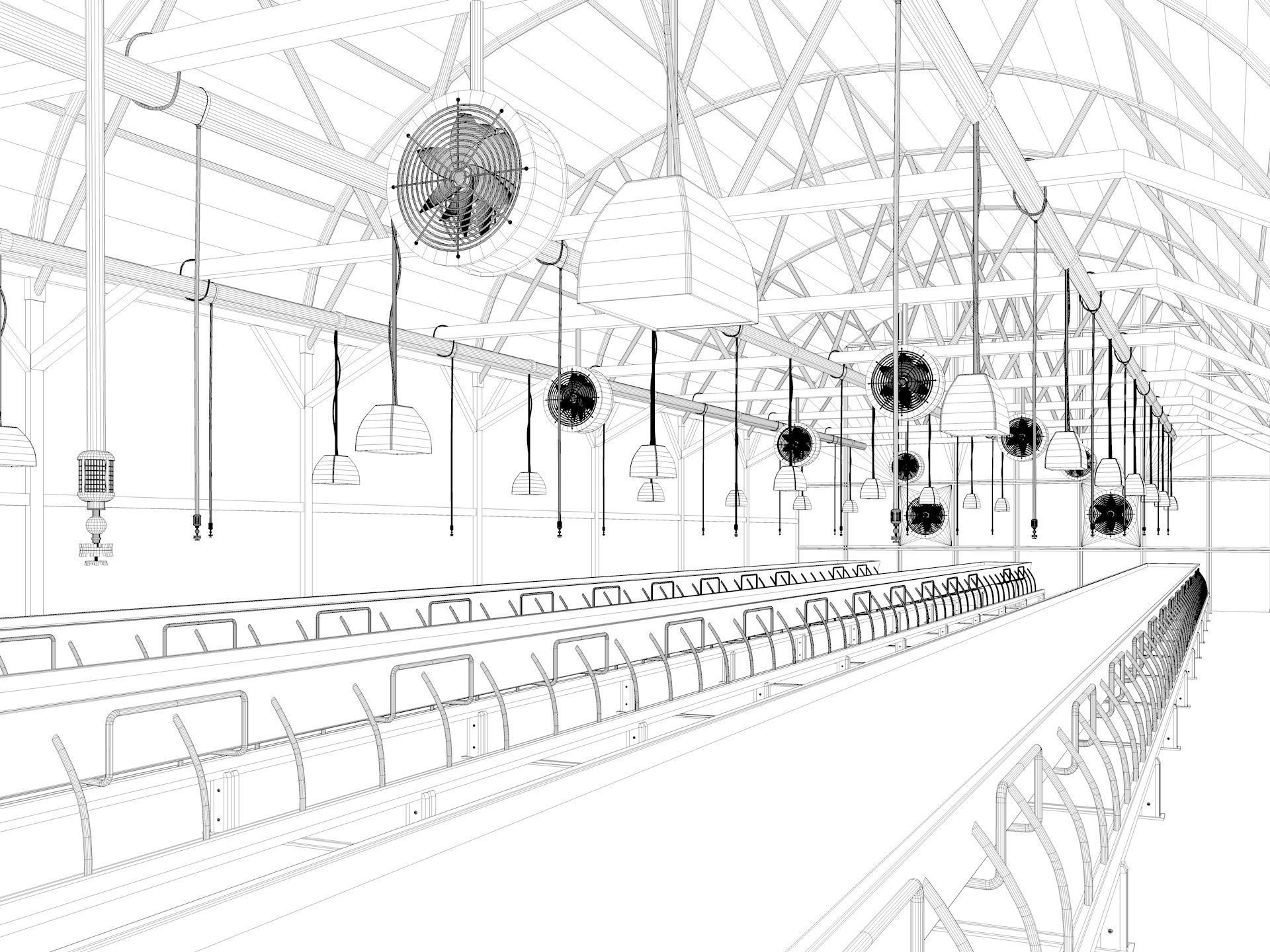 Greenhouse 3D model_9